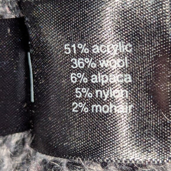 Women's Retro Cardigan Sweater Small Belted Acrylic Wool Alpaca Button w Shank - Picture 9 of 10